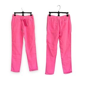 Lilly Pulitzer pink linen pants new with tags NWT XS